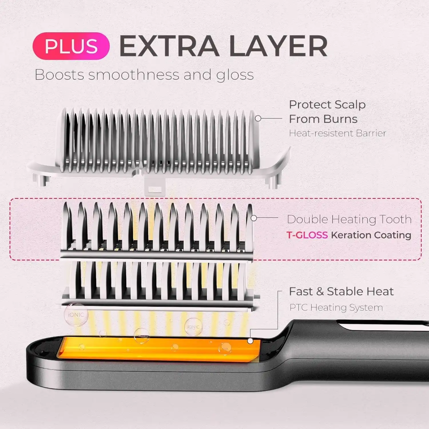 hair straightener comb straightening brush hair straightener comb straightening brush
