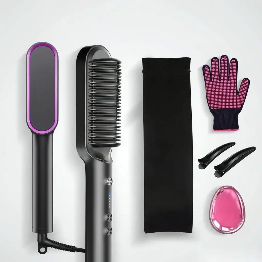 hair straightener brush